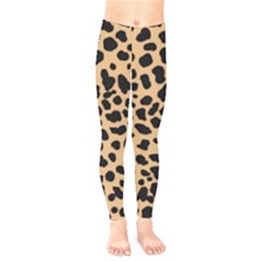 Leopard Skin Pattern Kids  Classic Winter Leggings