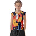 Abstract Pattern Kids  Raglan Cap Sleeve T-Shirt View1