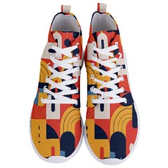 Abstract Pattern Men s Lightweight High Top Sneakers by Bedest