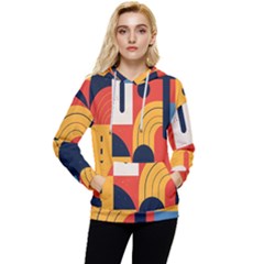 Abstract Pattern Women s Lightweight Drawstring Hoodie