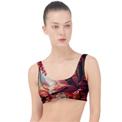 Forest Path Red Nature The Little Details Bikini Top