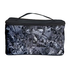 Geologic Marine Life Motif Black And White Print Cosmetic Storage Case by dflcprintsclothing