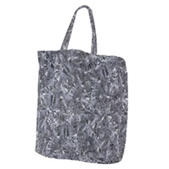 Geologic Marine Life Motif Black And White Print Giant Grocery Tote by dflcprintsclothing