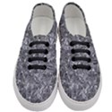 Geologic Marine Life Motif Black And White Print Women s Classic Low Top Sneakers View1