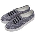 Geologic Marine Life Motif Black And White Print Women s Classic Low Top Sneakers View2