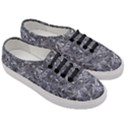 Geologic Marine Life Motif Black And White Print Women s Classic Low Top Sneakers View3