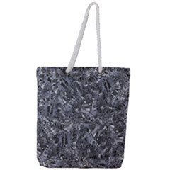 Geologic Marine Life Motif Black And White Print Full Print Rope Handle Tote (large) by dflcprintsclothing