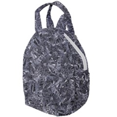 Geologic Marine Life Motif Black And White Print Travel Backpack by dflcprintsclothing