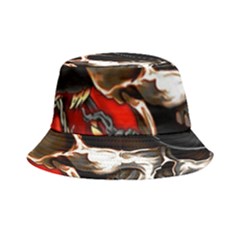 Confederate Flag Usa America United States Csa Civil War Rebel Dixie Military Poster Skull Bucket Hat by Ket1n9