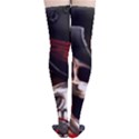 Confederate Flag Usa America United States Csa Civil War Rebel Dixie Military Poster Skull Thigh High Stockings View4