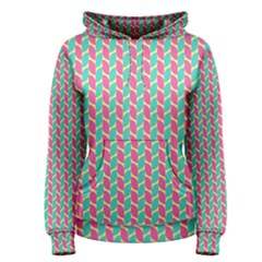 Yellow Blue Pattern Women s Pullover Hoodie