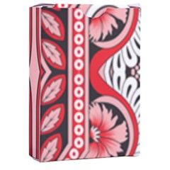 A Design Of A Red And White Pattern Playing Cards Single Design (rectangle) With Custom Box