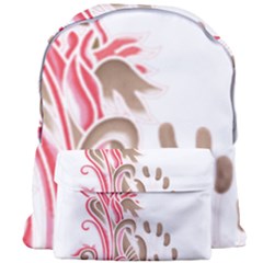 A Drawing Of A Bird With Flowers On It Giant Full Print Backpack by catchydesignhill