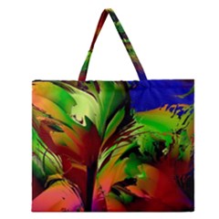 Splash Zipper Large Tote Bag