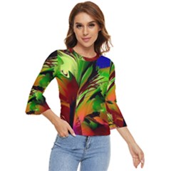 Splash Bell Sleeve Top