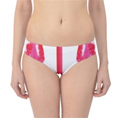 Three Pink Flowers With A Black Background Hipster Bikini Bottoms by catchydesignhill