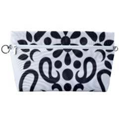 A Black And White Image Of An Ornate Design Handbag Organizer by catchydesignhill