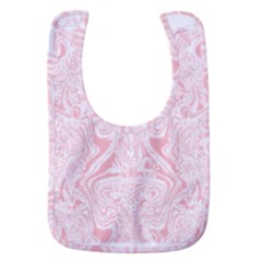 A Pink And White Abstract Design On A White Background Baby Bib by catchydesignhill