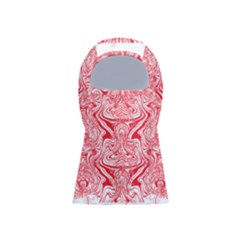 A Red And White Image Of A Pattern On A White Background Balaclava Face Mask