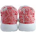 A Red And White Image Of A Pattern On A White Background Mens Athletic Shoes View4