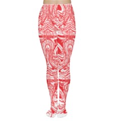 A Red And White Image Of A Pattern On A White Background Tights