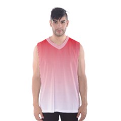 A Red And White Background With Small Squares Men s Basketball Tank Top by catchydesignhill