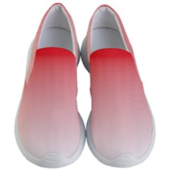 A Red And White Background With Small Squares Women s Lightweight Slip Ons