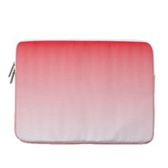 A Red And White Background With Small Squares 14  Vertical Laptop Sleeve Case With Pocket by catchydesignhill