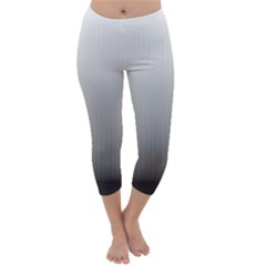 A Black And White Photo Of A Wall Capri Winter Leggings 