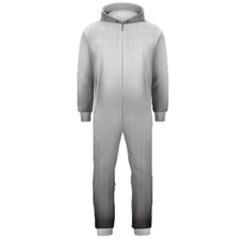 A Black And White Photo Of A Wall Hooded Jumpsuit (men)