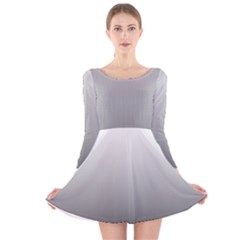 A Black And White Photo Of A Wall Long Sleeve Velvet Skater Dress