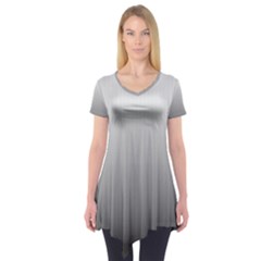 A Black And White Photo Of A Wall Short Sleeve Tunic 