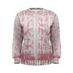 A Pink And White Striped Background Women s Sweatshirt