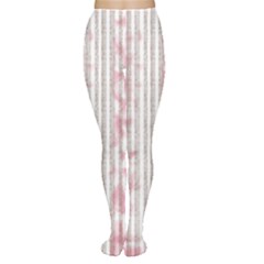 A Pink And White Striped Background Tights