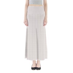 A White Background With A Brown Pattern On It Full Length Maxi Skirt