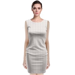 A White Background With A Brown Pattern On It Sleeveless Velvet Midi Dress