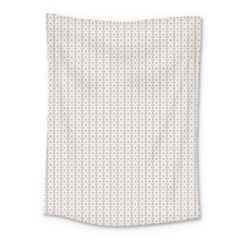 A White Background With A Brown Pattern On It Medium Tapestry