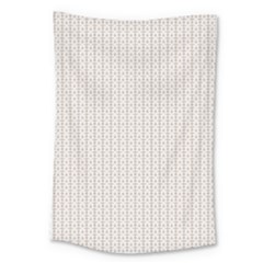 A White Background With A Brown Pattern On It Large Tapestry