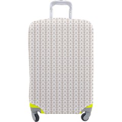 A White Background With A Brown Pattern On It Luggage Cover (large) by catchydesignhill