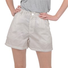 A White Background With A Brown Pattern On It Women s Ripstop Shorts by catchydesignhill