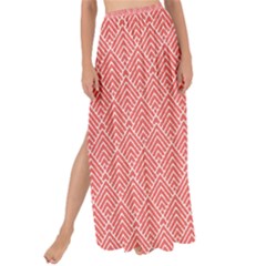 A Red And White Background With A Pattern Maxi Chiffon Tie-up Sarong by catchydesignhill