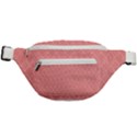 A Red And White Background With A Pattern Fanny Pack View1