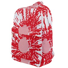 A Drawing Of A Red Flower On A White Background Classic Backpack by catchydesignhill