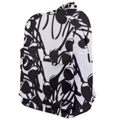 A Black And White Picture Of A Bunch Of Flowers Classic Backpack by catchydesignhill