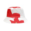 A Red Flower With A Black Background Inside Out Bucket Hat View5