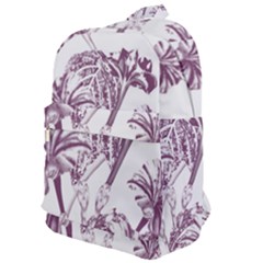 A Drawing Of A Plant With Purple Flowers Classic Backpack by catchydesignhill