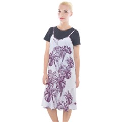 A Drawing Of A Plant With Purple Flowers Camis Fishtail Dress by catchydesignhill