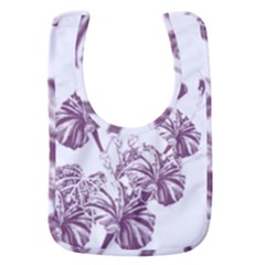 A Drawing Of A Plant With Purple Flowers Baby Bib by catchydesignhill