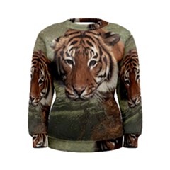 Swimming Tiger Women s Sweatshirt