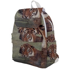 Swimming Tiger Top Flap Backpack by ExtraGoodSauce